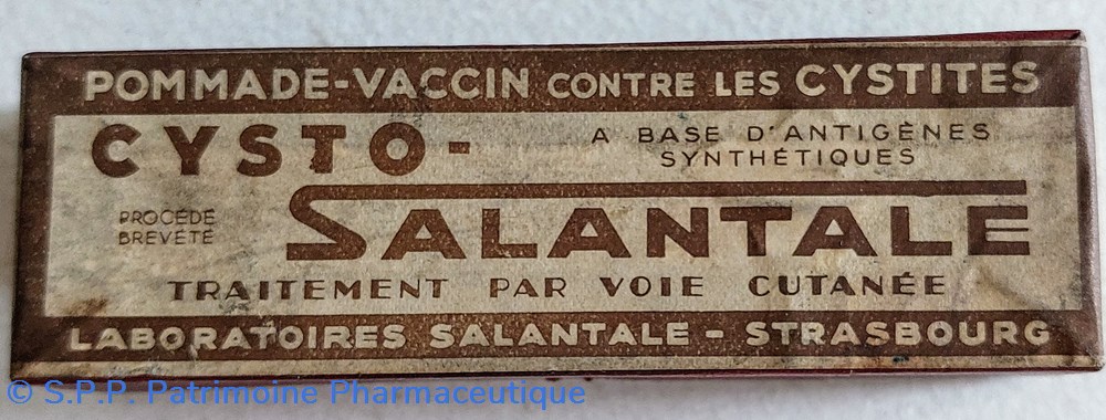 science pharmacie cysto salantale pommade vaccin