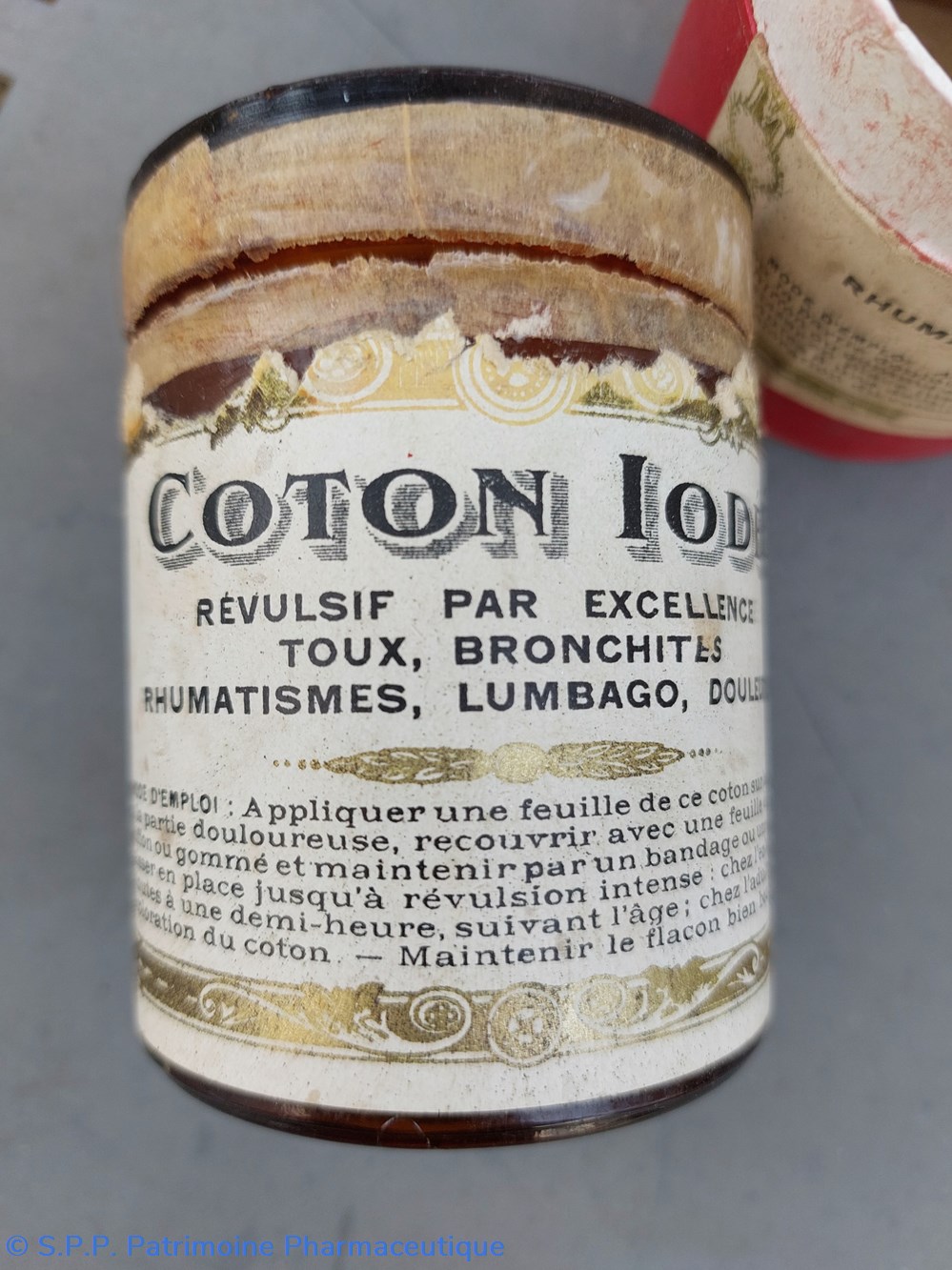 Coton Iodé science pharmacie coton iode