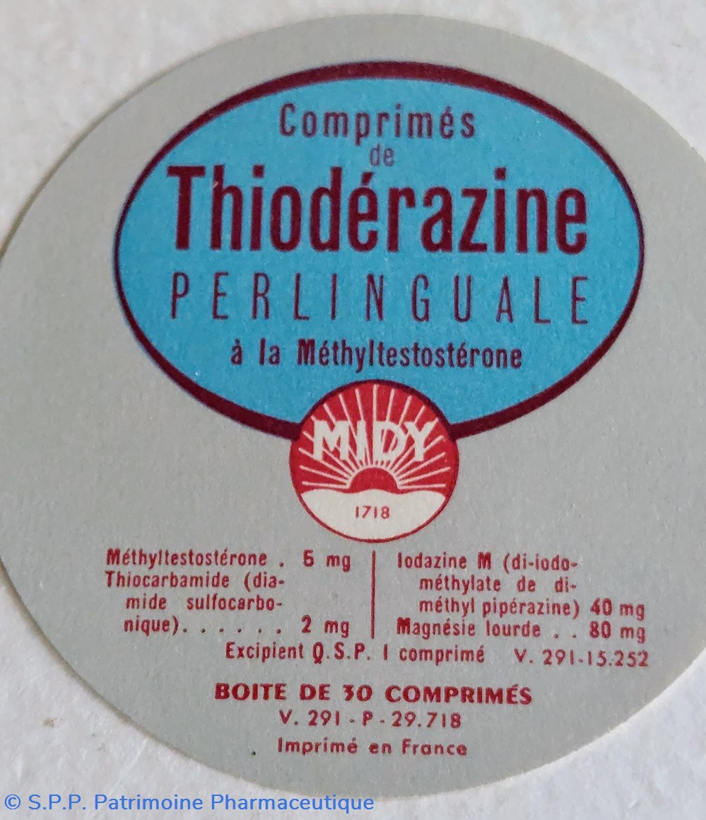 THIODÉRAZINE Perlinguale / Comprimés MIDY 3 science pharmacie thioderazine perlinguale comprimes midy