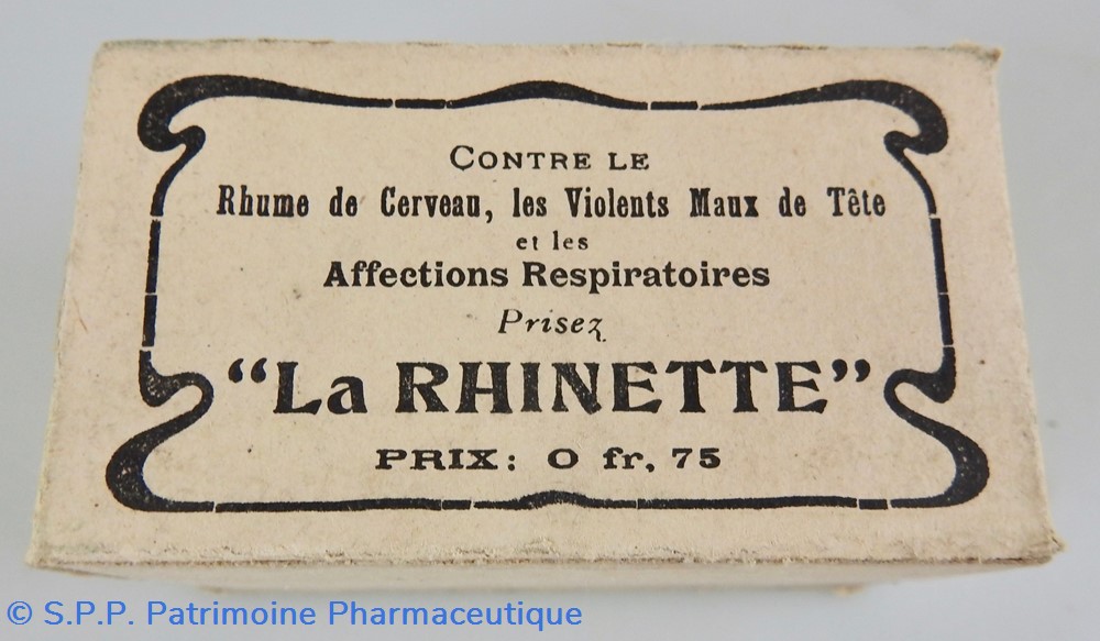 LA RHINETTE science pharmacie la rhinette