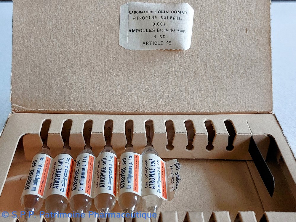 ATROPINE Sulf. 1 mg / 10 ampoules de 1 cm3 6 science pharmacie atropine sulf 1 mg 10 ampoules de 1 cm3