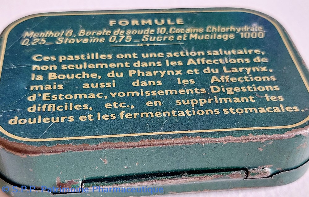 science menthol borate cocaine pastilles