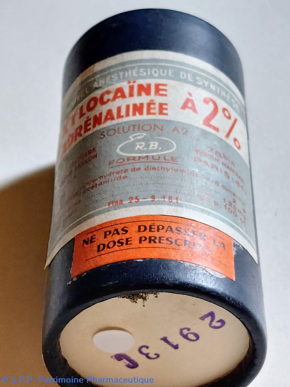 XYLOCAÏNE ADRÉNALINÉE à 2% R. Bellon 7 science pharmacie xylocaine adrenalinee a 2 r bellon