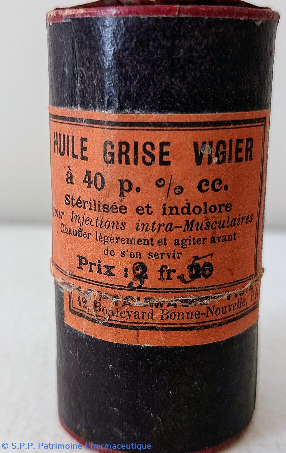 HUILE GRISE VIGIER Pour injections 2 science pharmacie huile grise vigier pour injections