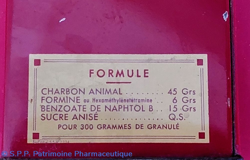 FORMOCARBINE NAPHTOLÉE Boîte parallélépipèdique 300 g.. 2 science pharmacie formocarbine naphtolee boite parallelepipedique 300 g