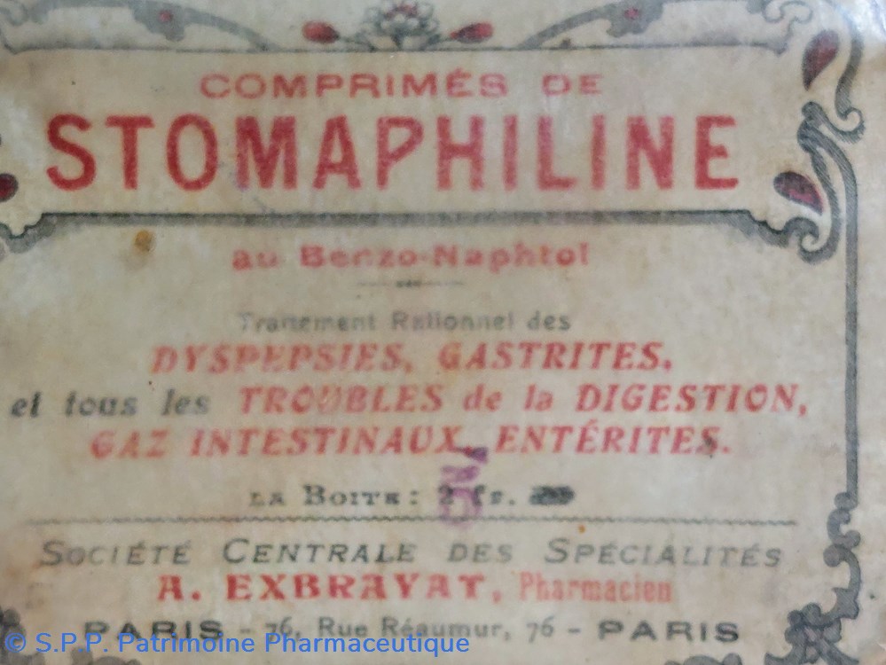 science pharmacie stomaphiline comprime au benzo naphtol