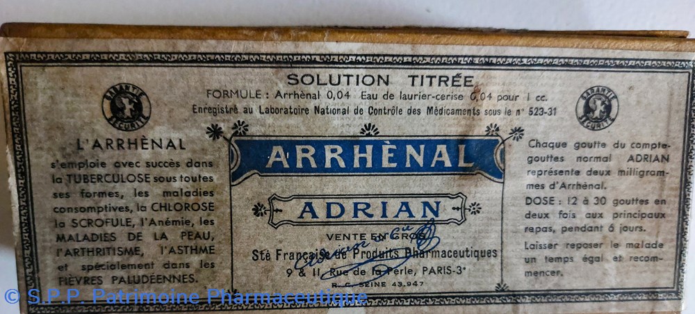 science arrhenal gouttes