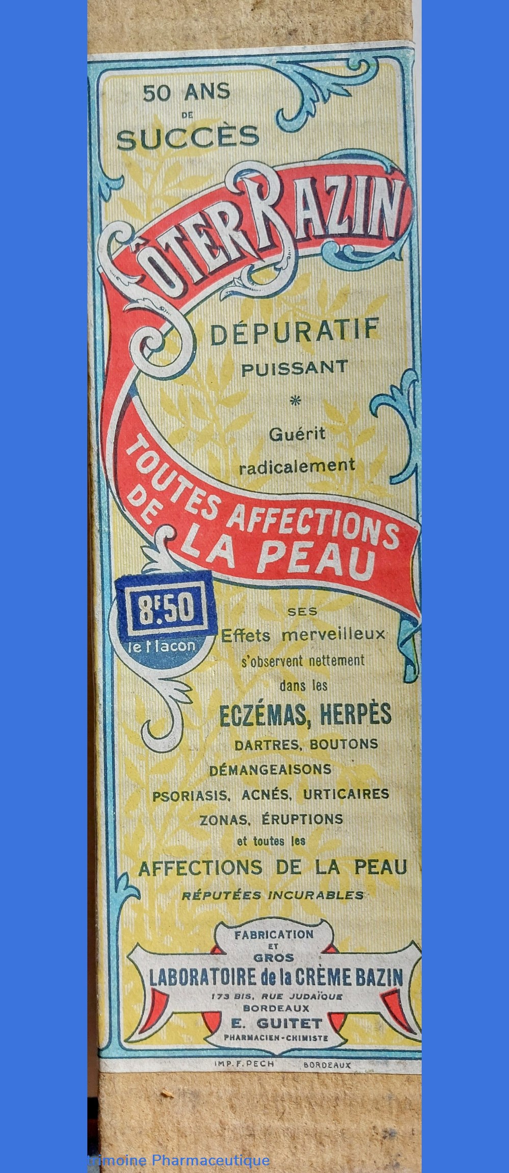 science pharmacie depuratif soter bazin flacon