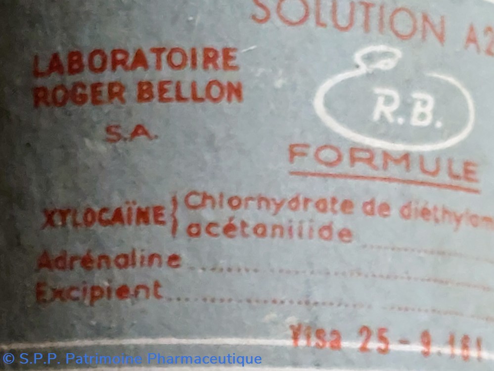 XYLOCAÏNE ADRÉNALINÉE à 2% R. Bellon 2 science pharmacie xylocaine adrenalinee a 2 r bellon