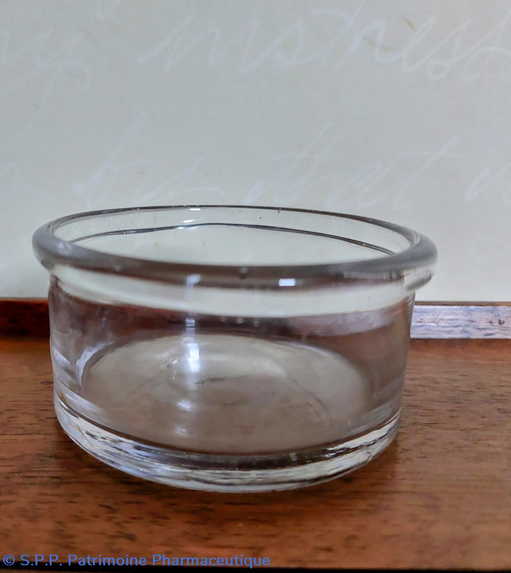 science coupelle de pharmacie en verre hauteur 3 5 cm