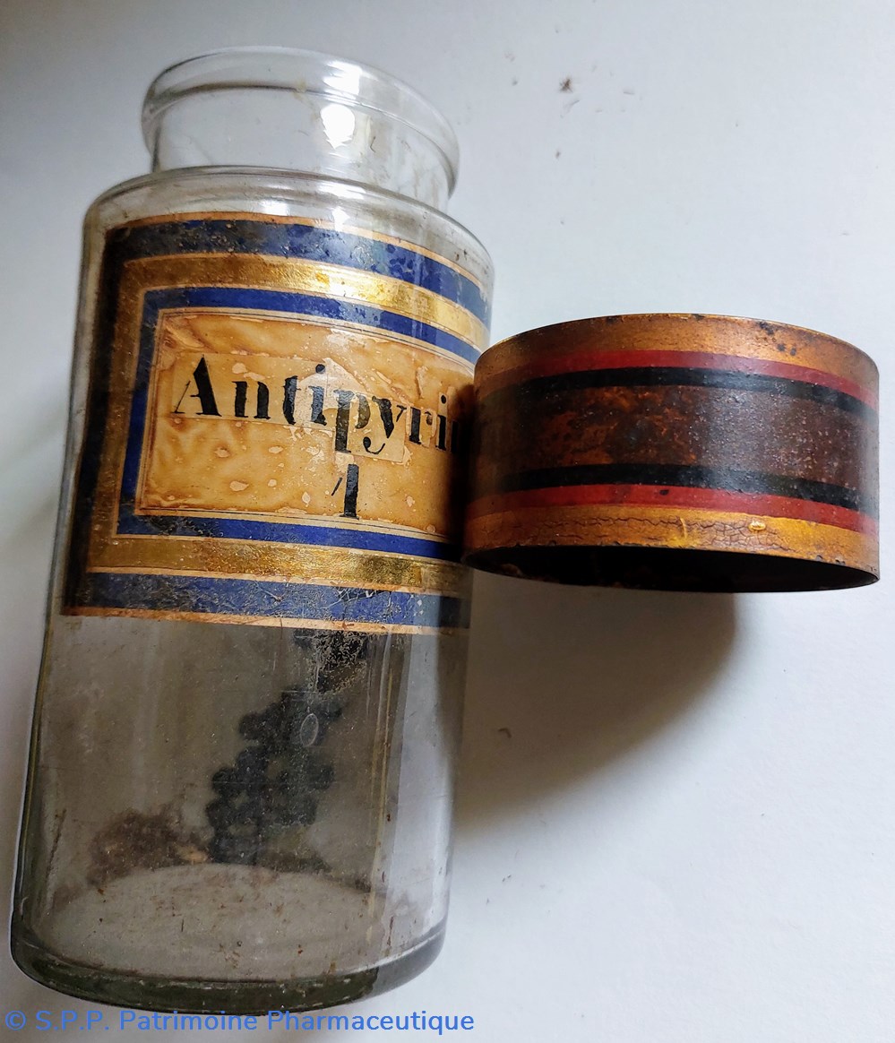 science pharmacie antipyrine 1 flacon herboristerie en verre
