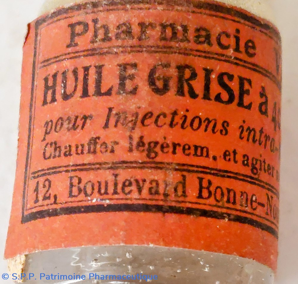 HUILE GRISE 40% cc. injections intramusculaires 2 science pharmacie huile grise 40 cc injections intramusculaires