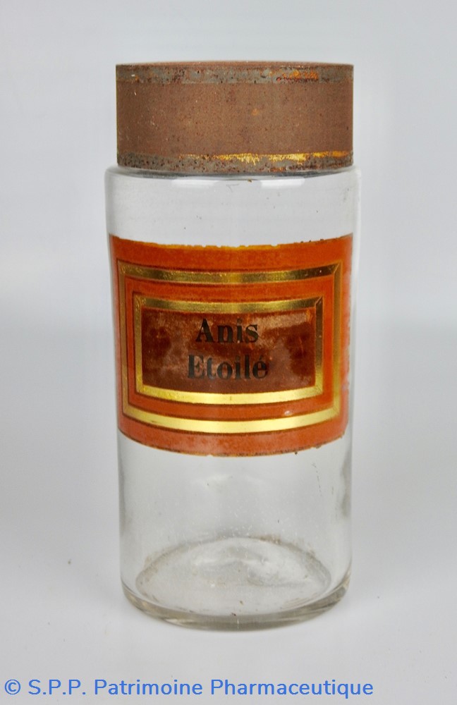 Flacon en verre Herboristerie grand modèle Pharmacie RAVASSE science flacon en verre herboristerie grand modele pharmacie ravasse