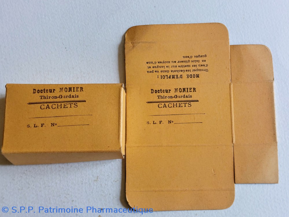 Conditionnement pour cachets Dr MONIER science pharmacie conditionnement pour cachets dr monier