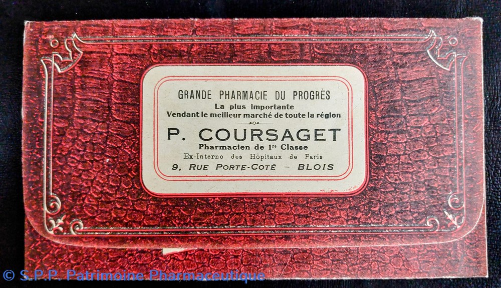 Pochette pour ordonnances P. COURSAGET 3 documents anciens pochette pour ordonnances p coursaget