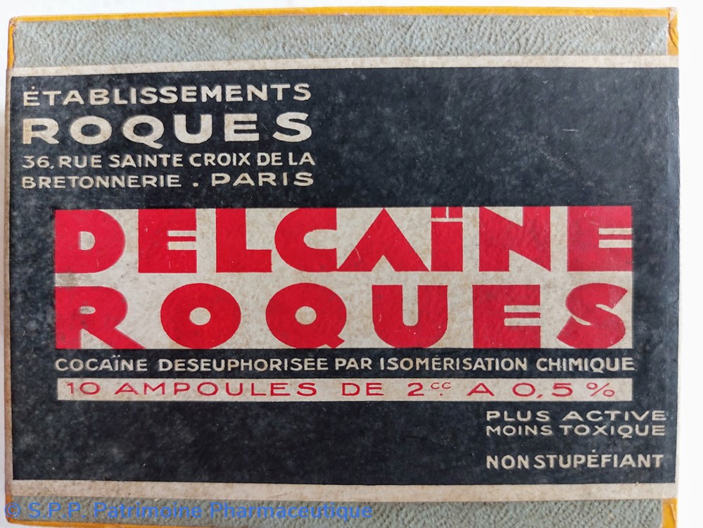 DELCAÏNE ROQUES 10 ampoules science pharmacie delcaine roques 10 ampoules