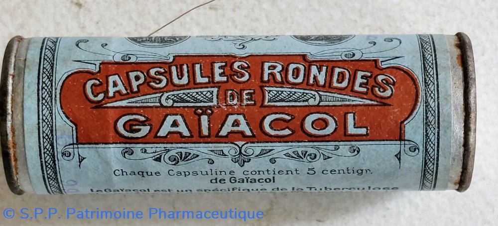 CAPSULES RONDES DE GAÏACOL science pharmacie capsules rondes de gaiacol