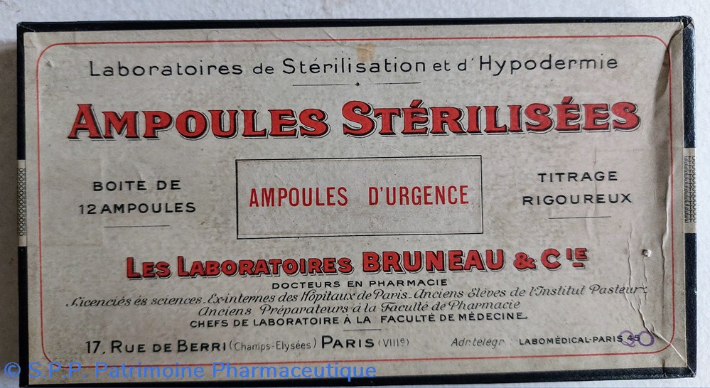 science pharmacie ampoules urgence lab bruneau et cie