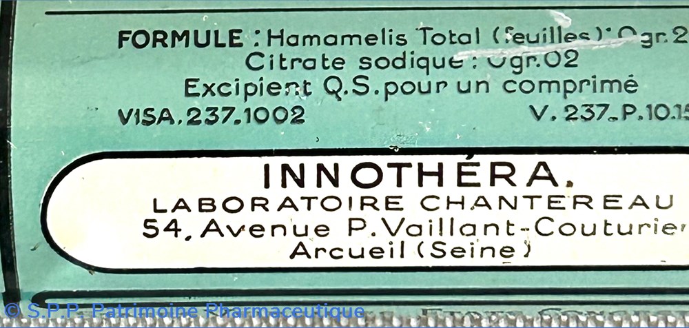 science pharmacie tot hamelis chantereau comprimes