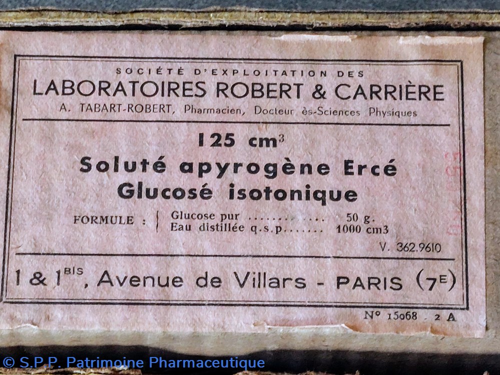 SOLUTÉ APYROGÈNE Ercé Glucosé isotonique 125 cm3 3 science pharmacie solute apyrogene erce glucose isotonique 125 cm3