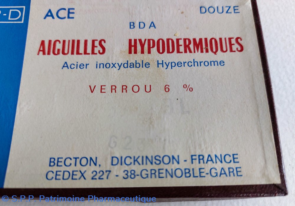 science pharmacie aiguilles hypodermiques becton dickinson