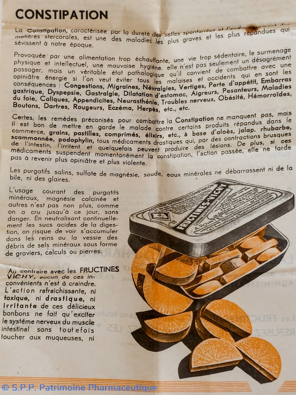 FRUCTINES VICHY Bonbons laxatifs 6 science pharmacie fructines vichy bonbons laxatifs