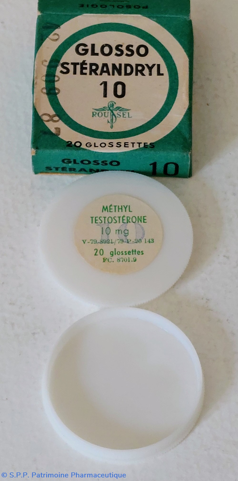 GLOSSO - STÉRANDRYL " 20 Glossettes 10" 8 science pharmacie glosso sterandryl 20 glossettes 10