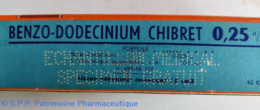 science pharmacie benzo dodecinium chibret 0 25