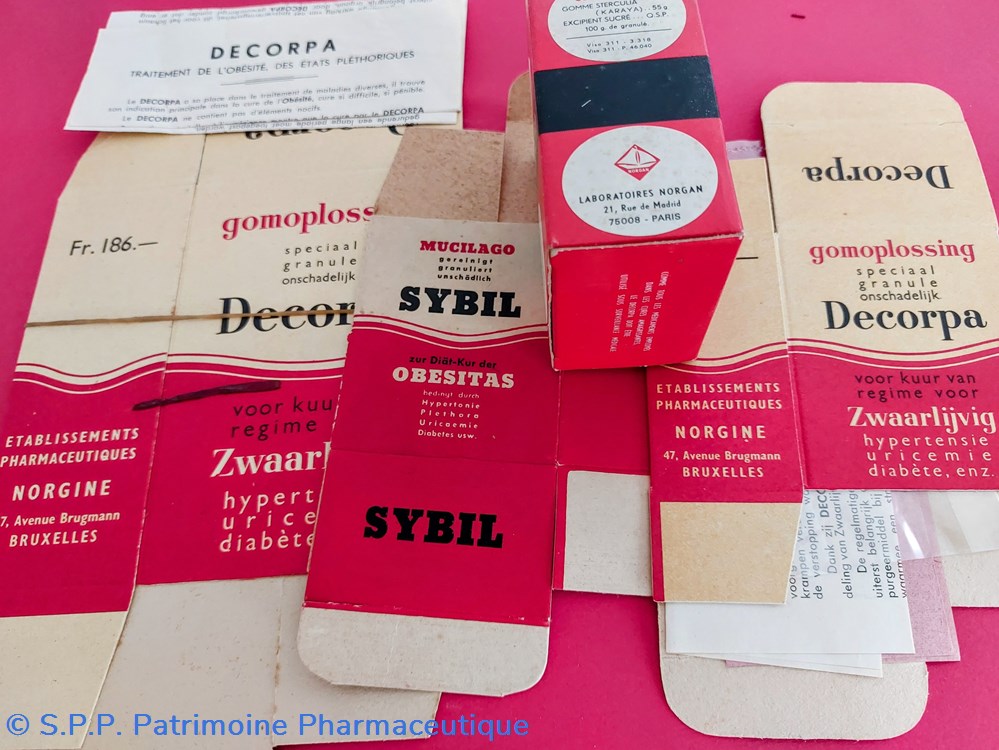 DECORPA / SYBIL Conditionnements NORGINE 3 science pharmacie decorpa sybil conditionnements norgine