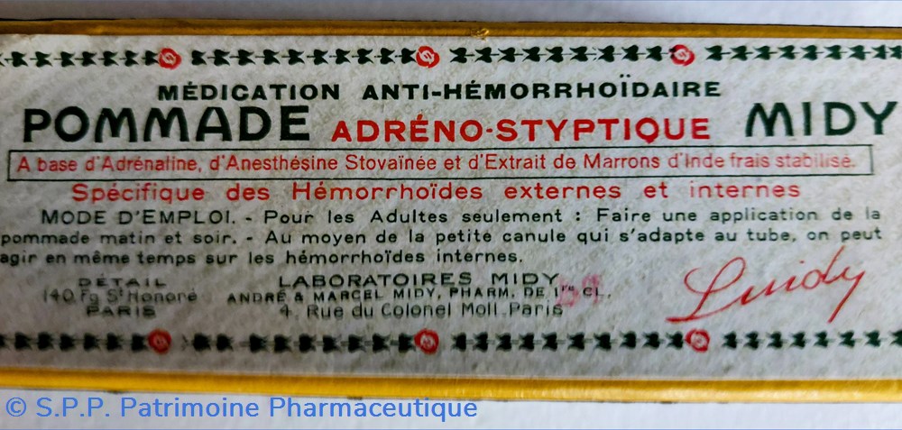 science pommade adreno styptique hemorroides