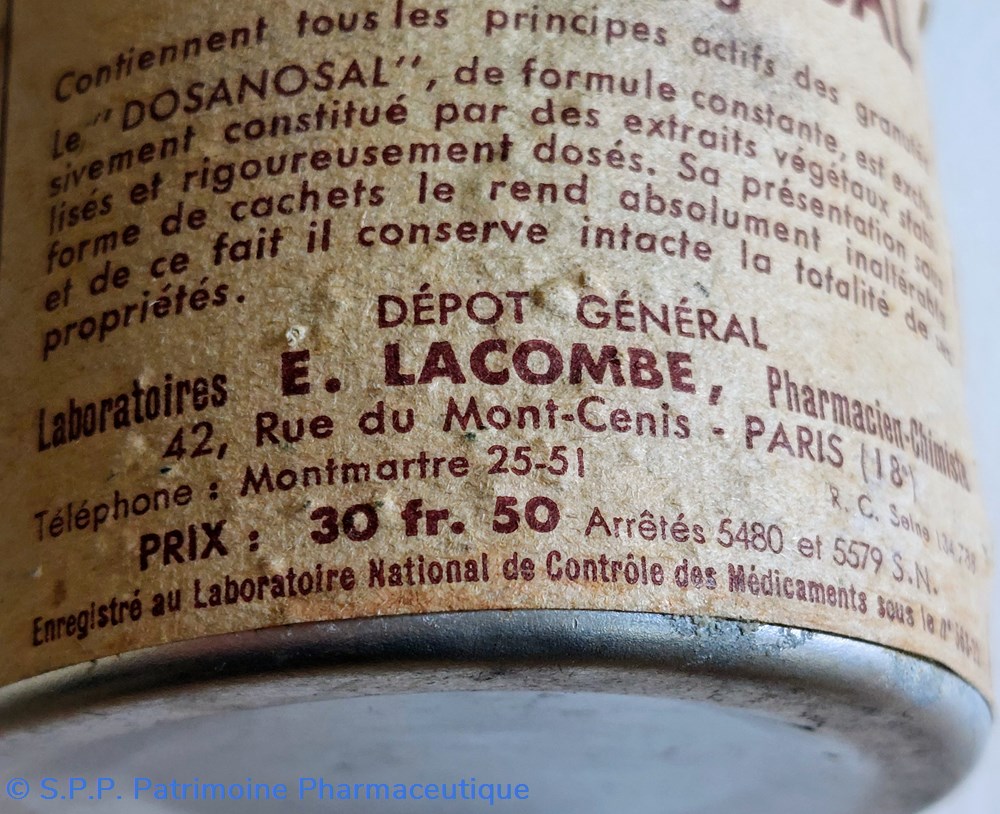 DO. SA. NO. SAL CACHETS conditionnement provisoire 7 science pharmacie do sa no sal cachets conditionnement provisoire