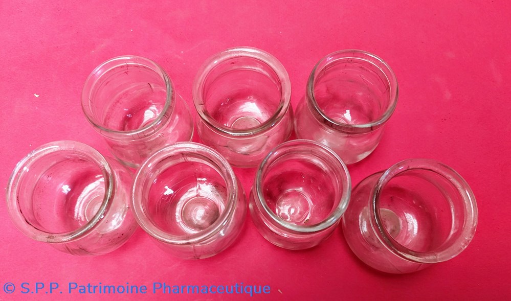 Ventouses en verre / lot de 7 2 science pharmacie ventouses en verre lot de 7