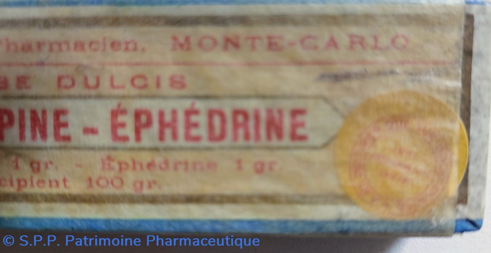 HOMATROPINE- ÉPHÉDRINE Tube DULCIS 3 science pharmacie homatropine ephedrine tube dulcis