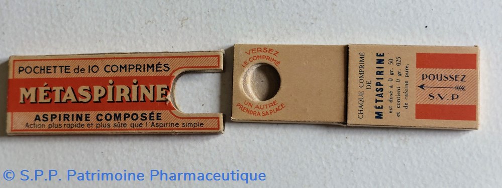 MÉTASPIRINE 10 comprimés Métadier 3 science pharmacie metaspirine 10 comprimes metadier