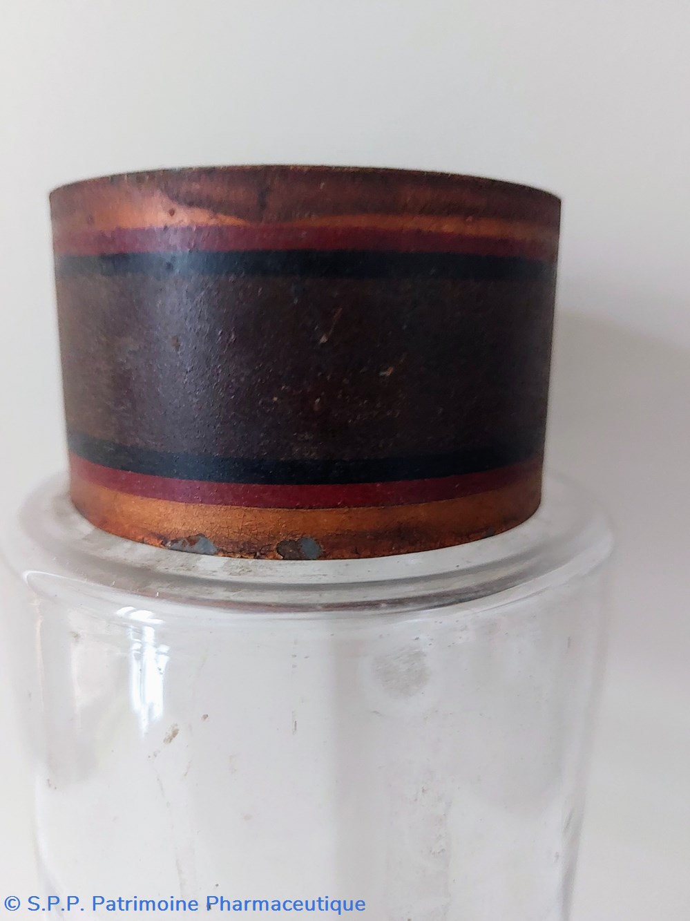 science 20 pot de pharmacie en verre blanc