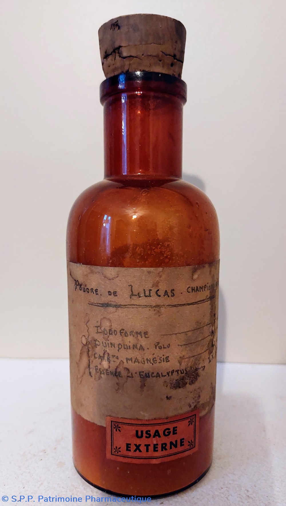 science pharmacie bouteille verre ambre 20 5 cm poudre de lucas championniere