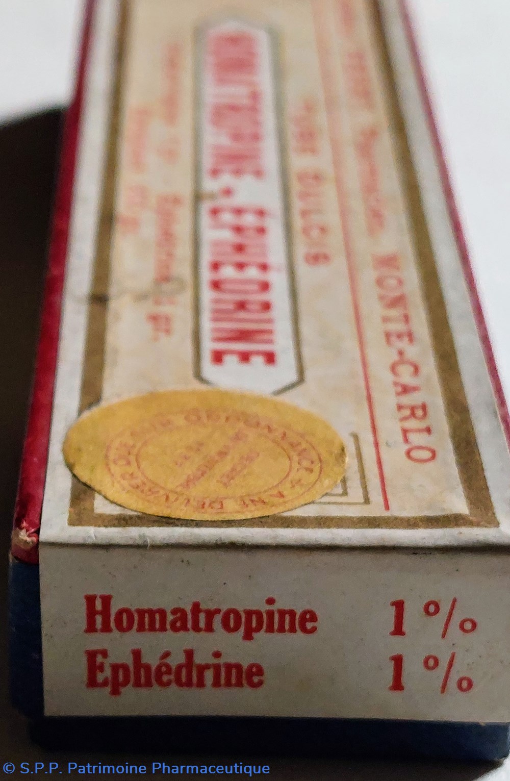 science pharmacie homatropine ephedrine tube dulcis