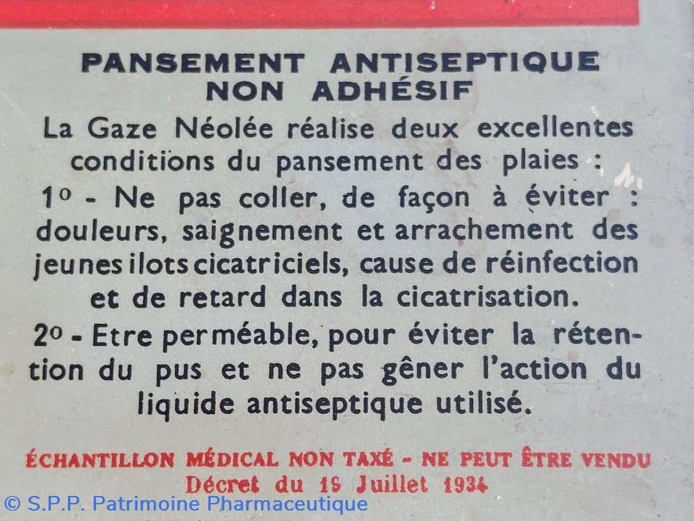 GAZE NEOLEE BOTTU 2 science pharmacie gaze neolee bottu
