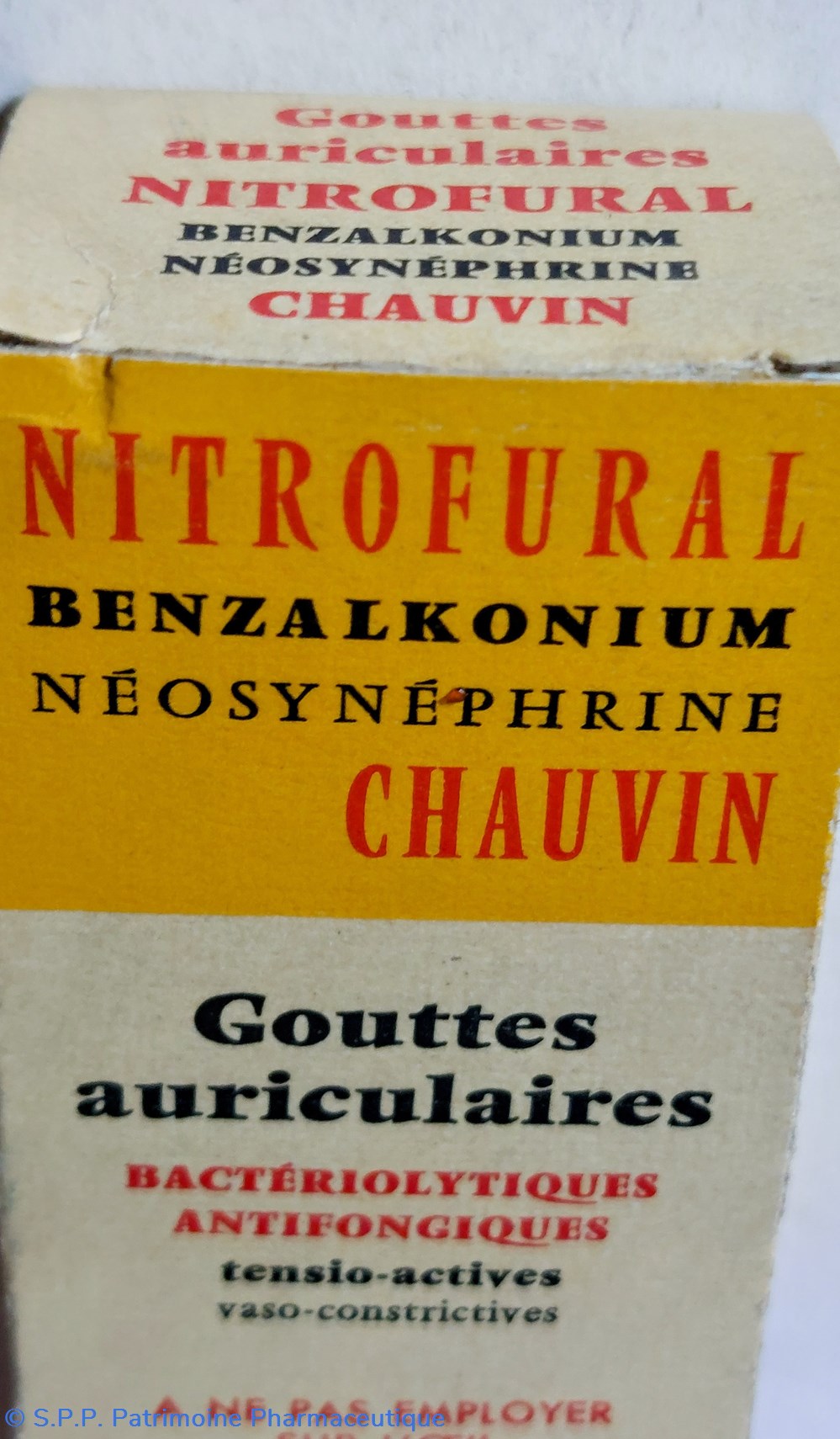 NITROFURAL Chauvin - gouttes auriculaires 5 science pharmacie nitrofural chauvin gouttes auriculaires