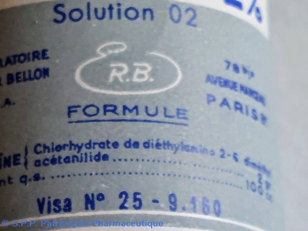 XYLOCAÏNE à 2% Solution 02 R. BELLON 4 science pharmacie xylocaine a 2 solution 02 r bellon
