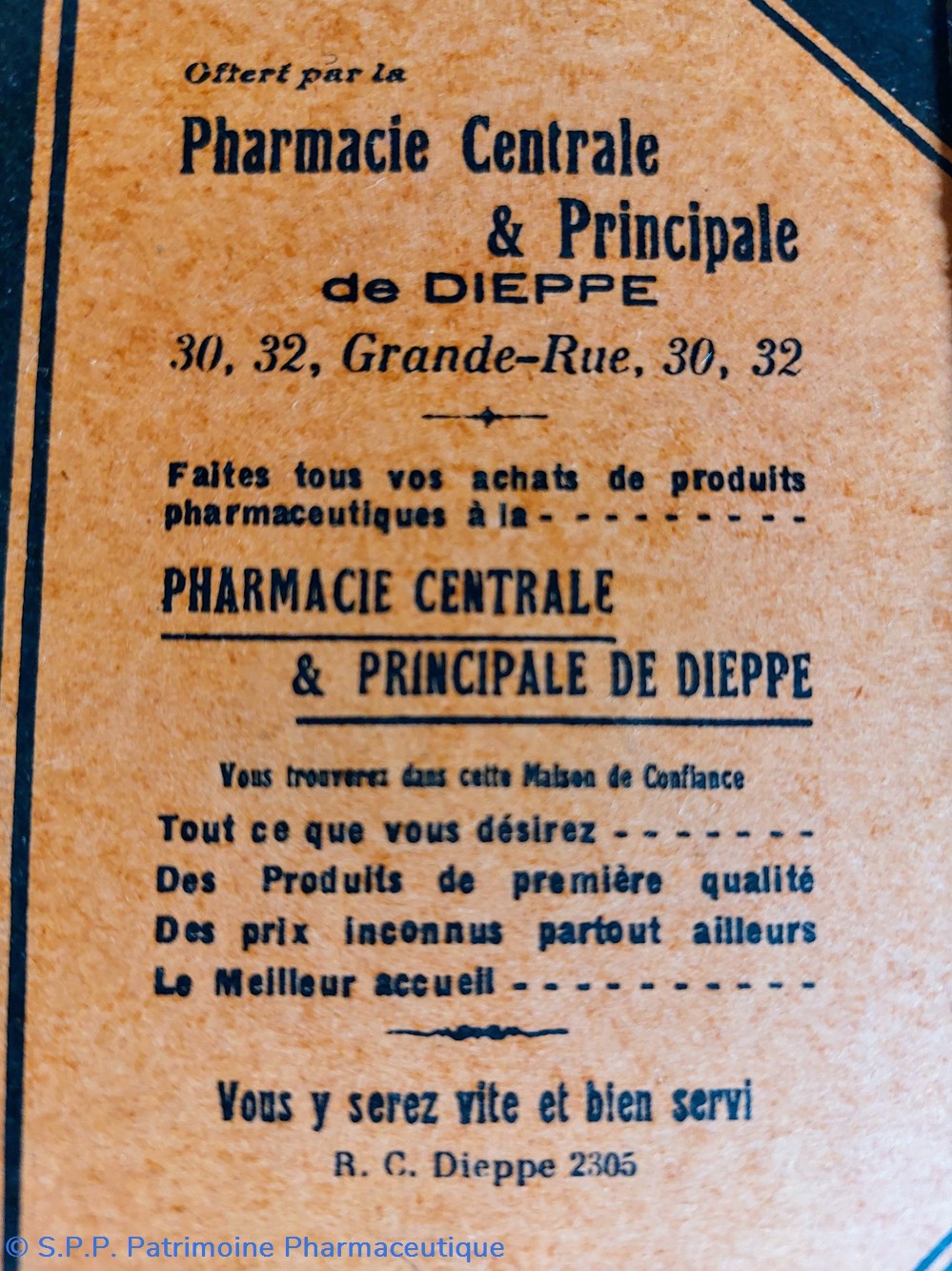 Carnet Pharmacie Centrale et principale Dieppe 5 objets publicitaires carnet pharmacie centrale et principale dieppe