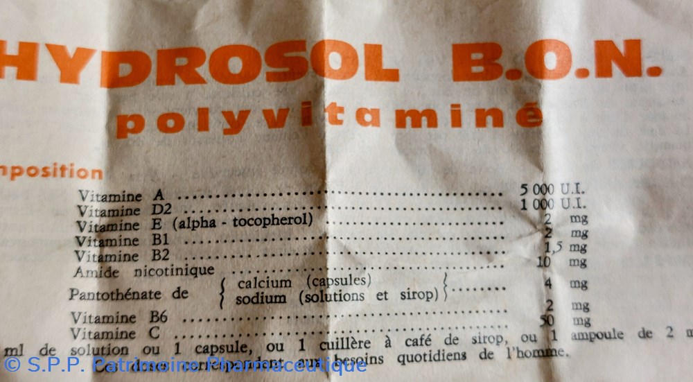 HYDROSOL B. O. N. Polyvitaminé ADRIAN 8 science pharmacie hydrosol b o n polyvitamine adrian