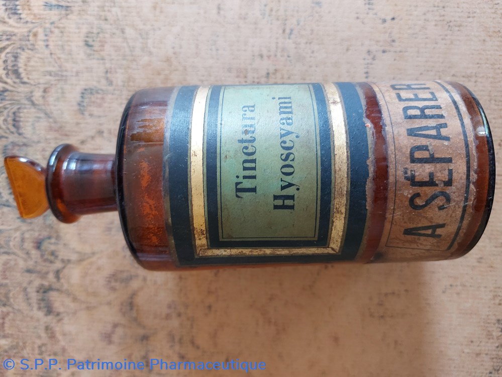 Flacon de Pharmacie en verre ambré Tinctura Hyoscyami 4 science flacon de pharmacie en verre ambre tinctura hyoscyami