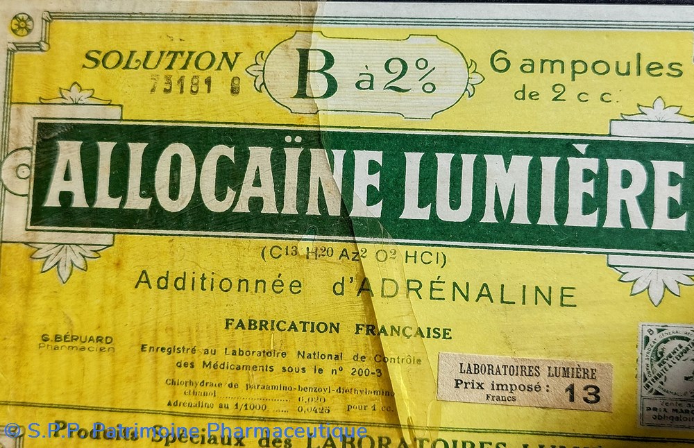 ALLOCAÏNE LUMIÈRE B à 2% 6 Ampoules 2 cc 3 science pharmacie allocaine lumiere b a 2 6 ampoules 2 cc