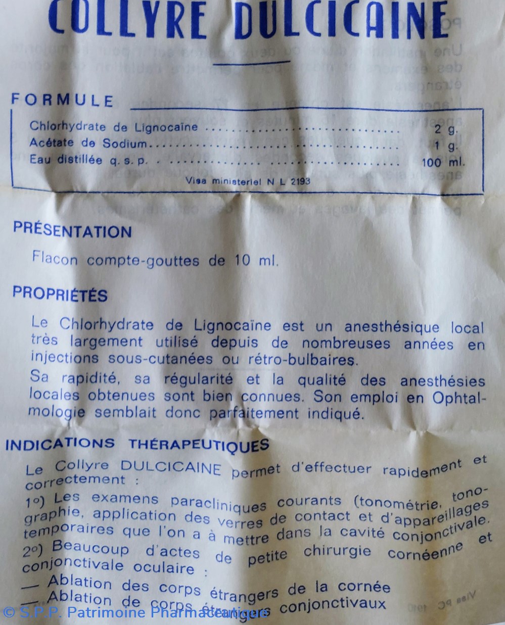 science pharmacie collyre dulcicaine dulcis 10ml