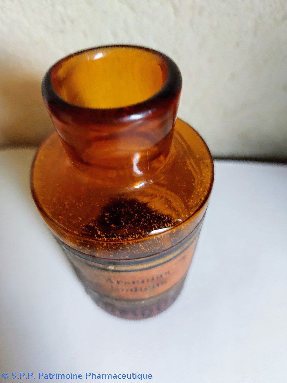 science pharmacie flacon en verre ambre 11 5 arsenias sodicus