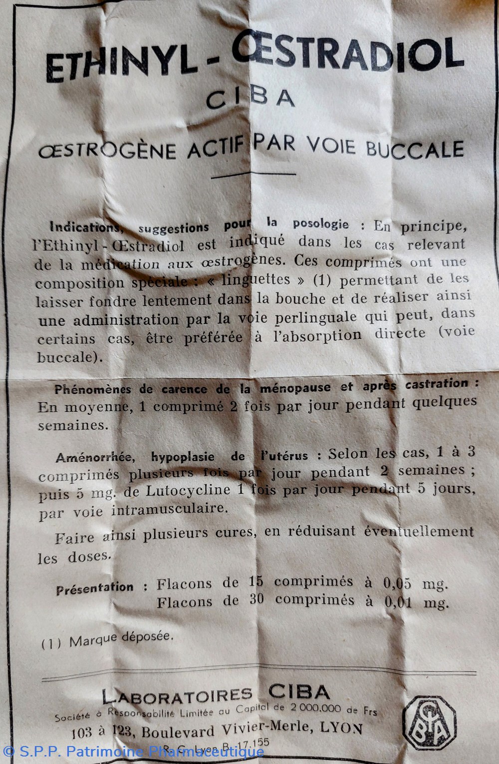 science pharmacie ethinyl stradiol 30 comprimes ciba