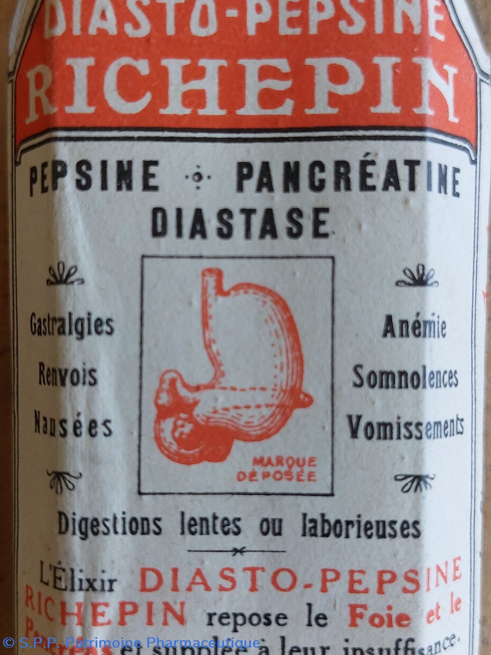 Élixir Diasto- Pepsine RICHEPIN Lab Tissot 8 science pharmacie elixir diasto pepsine richepin lab tissot