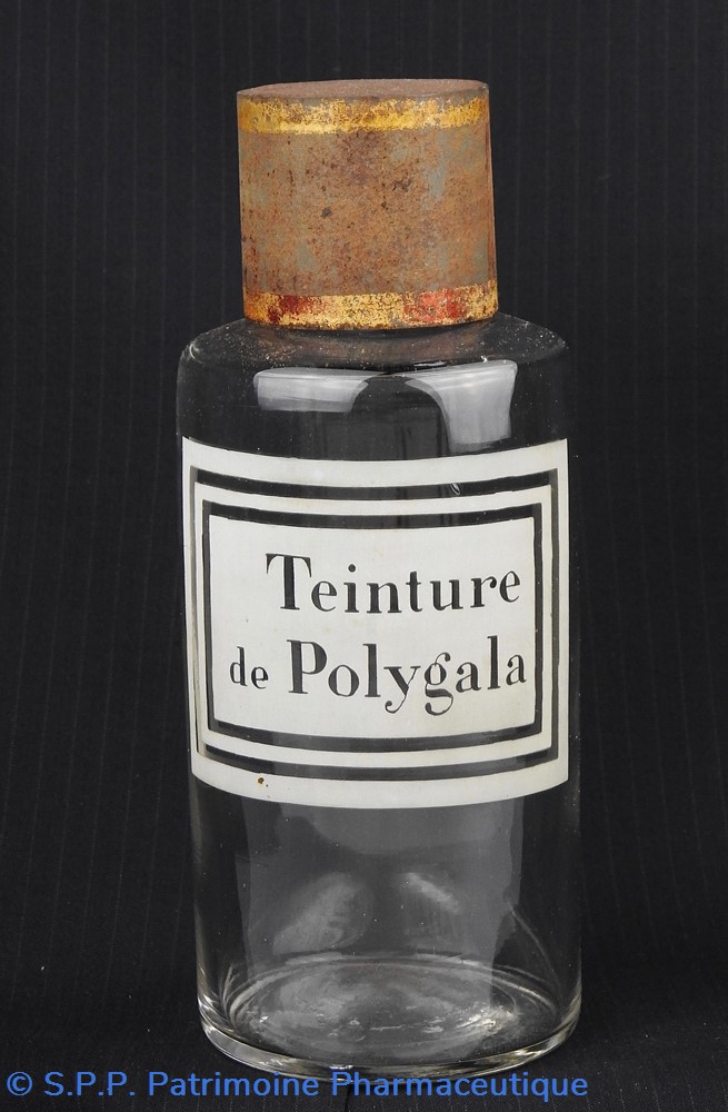 Flacon en verre petit modèle étiquette blanche Pharmacie RAVASSE science flacon en verre petit modele etiquette blanche pharmacie ravasse