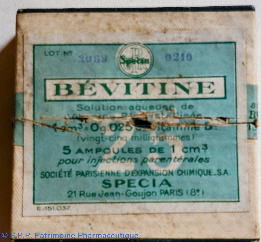science pharmacie bevitine 1cm3 0 gr 025 vitamine b